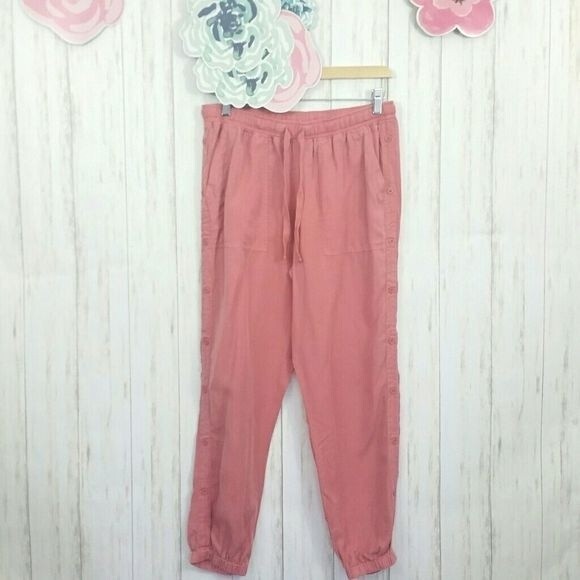 Anthropologie Cloth & Stone Chambray Joggers Size Small - Picture 2 of 8